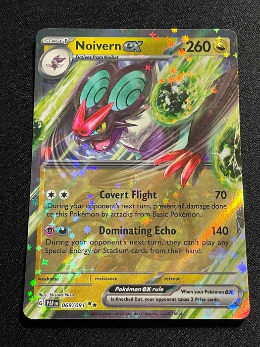 Carta Pokémon Noivern Ex 69/91 Paldean Fates