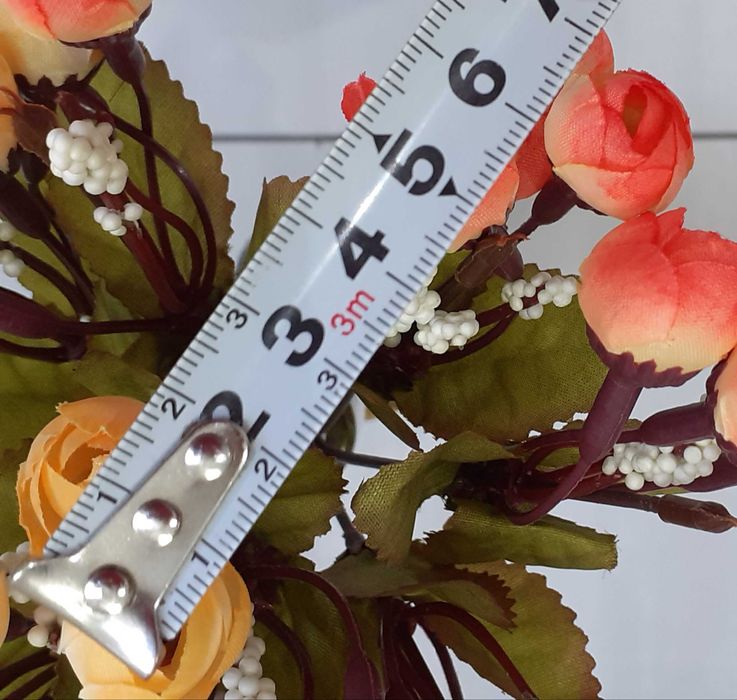 Mini bukiecik sztuczne kwiaty ŻÓŁTY