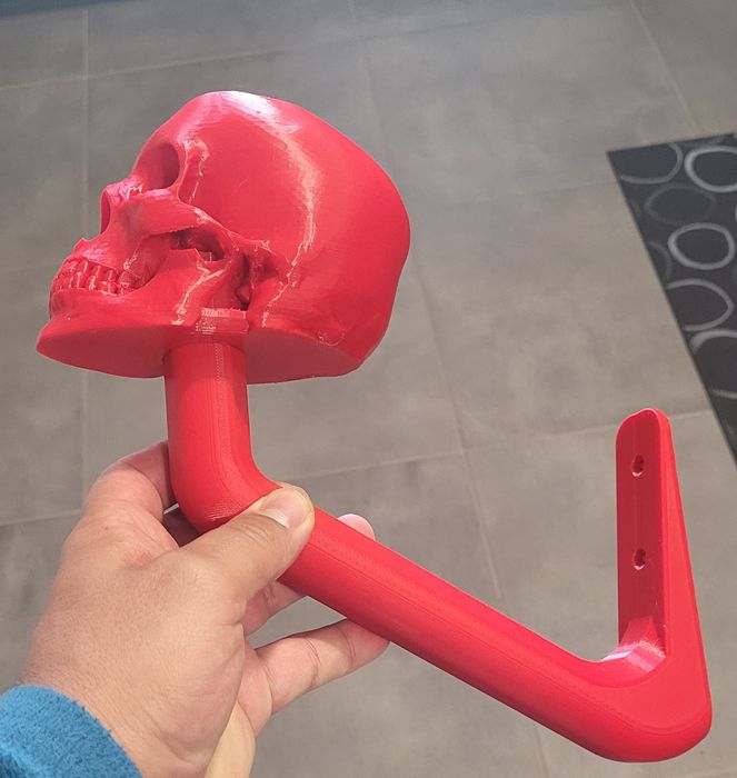 Suporte de parede p/ capacete - Caveira