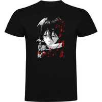 Koszulka męska dla fana Anime Atak Tytanów MIkasa Rozmiar XL