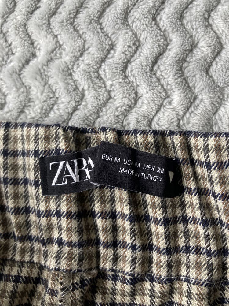 ZARA spodnie w kratę