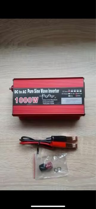 В Наявності! Інвертор 1 кW 12v->220v Чиста синусоїда Читайте Опис