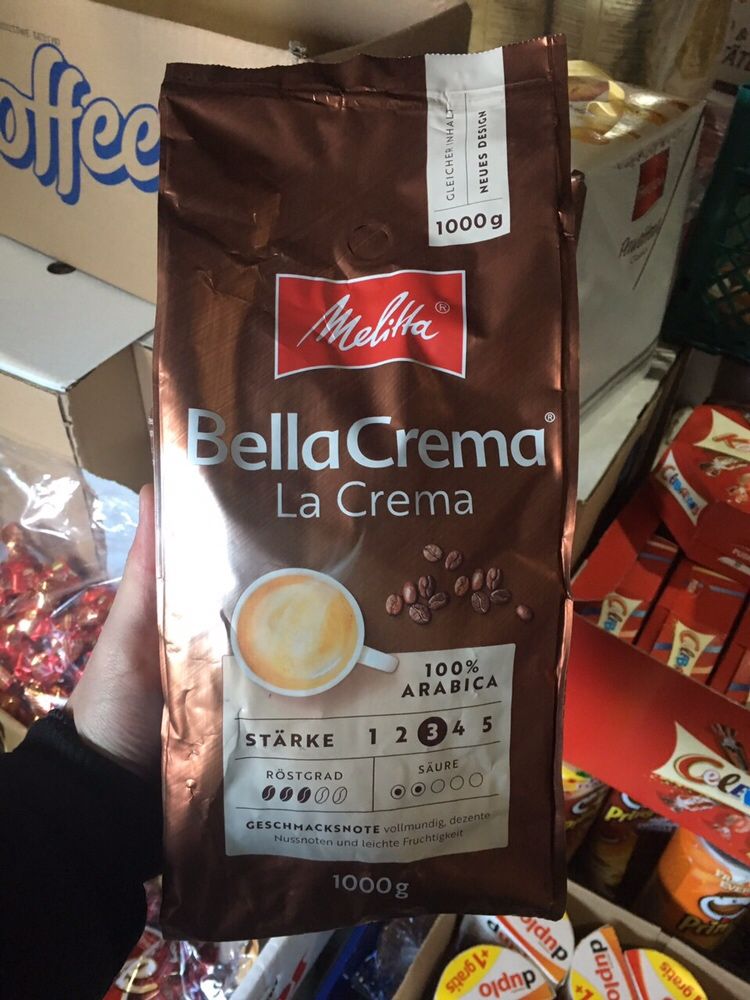 Кофе в зернах Melitta BellaCrema La Crema 1 kg / Мелитта Белла Крема