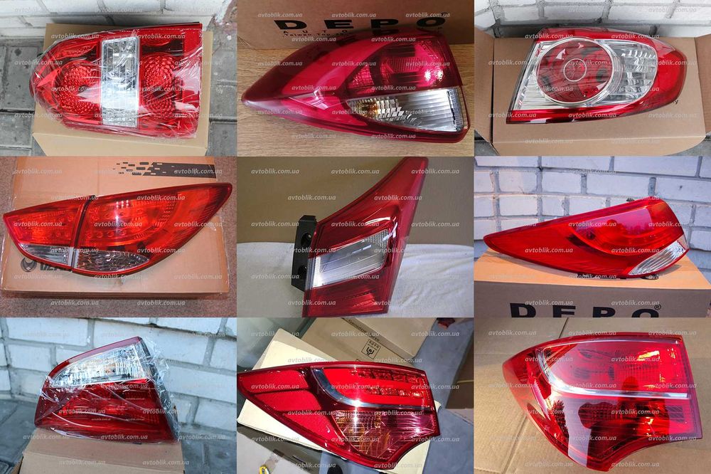 Задні фонарі Hyundai Tucson, ix35, Santa Fe, i10, i30 лівий, правий