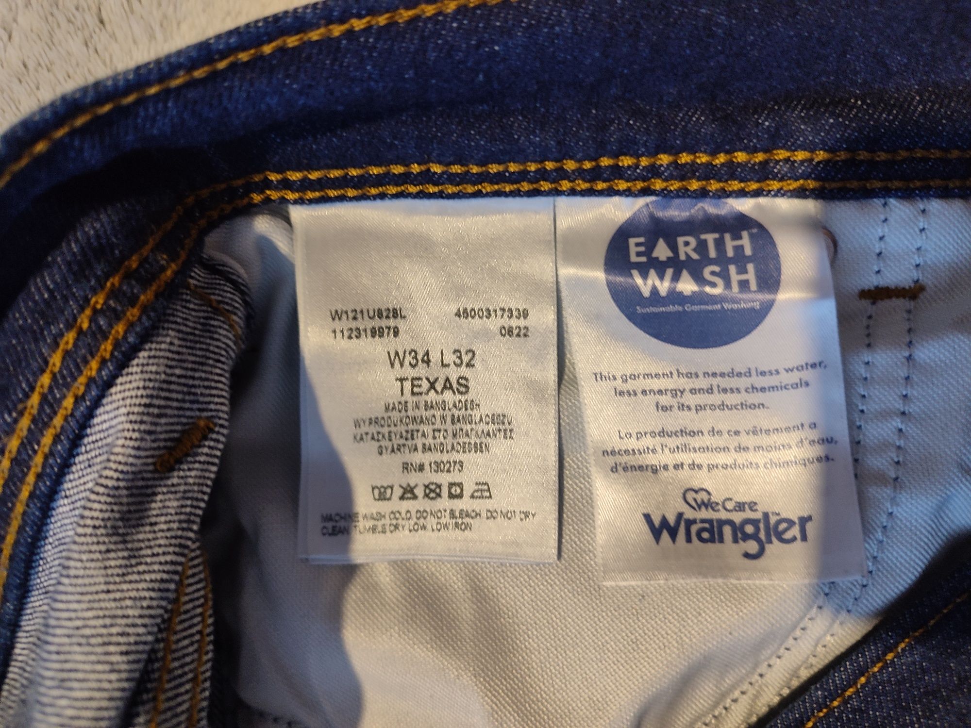 Wrangler Texas 821 34/32 jeansy W121 U828L