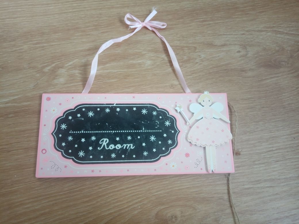 Placa para quarto com fada
