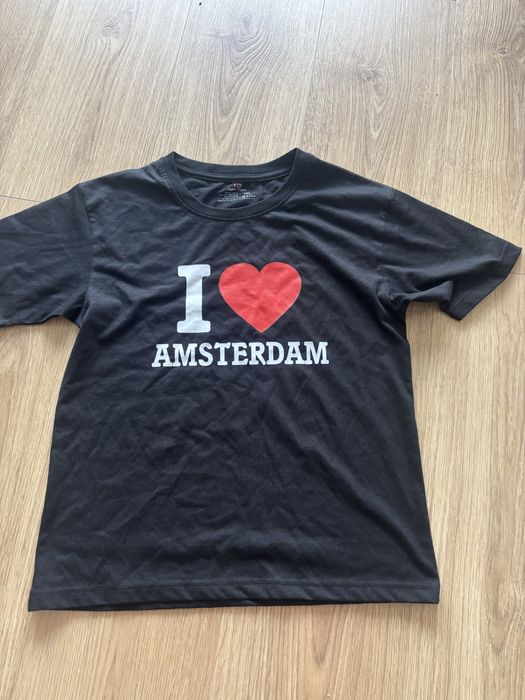 T shirt dziececy i love amsterdam 152 cm