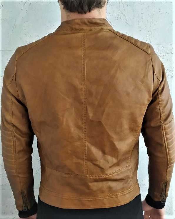 Кожаная куртка Zara на рост 164 см