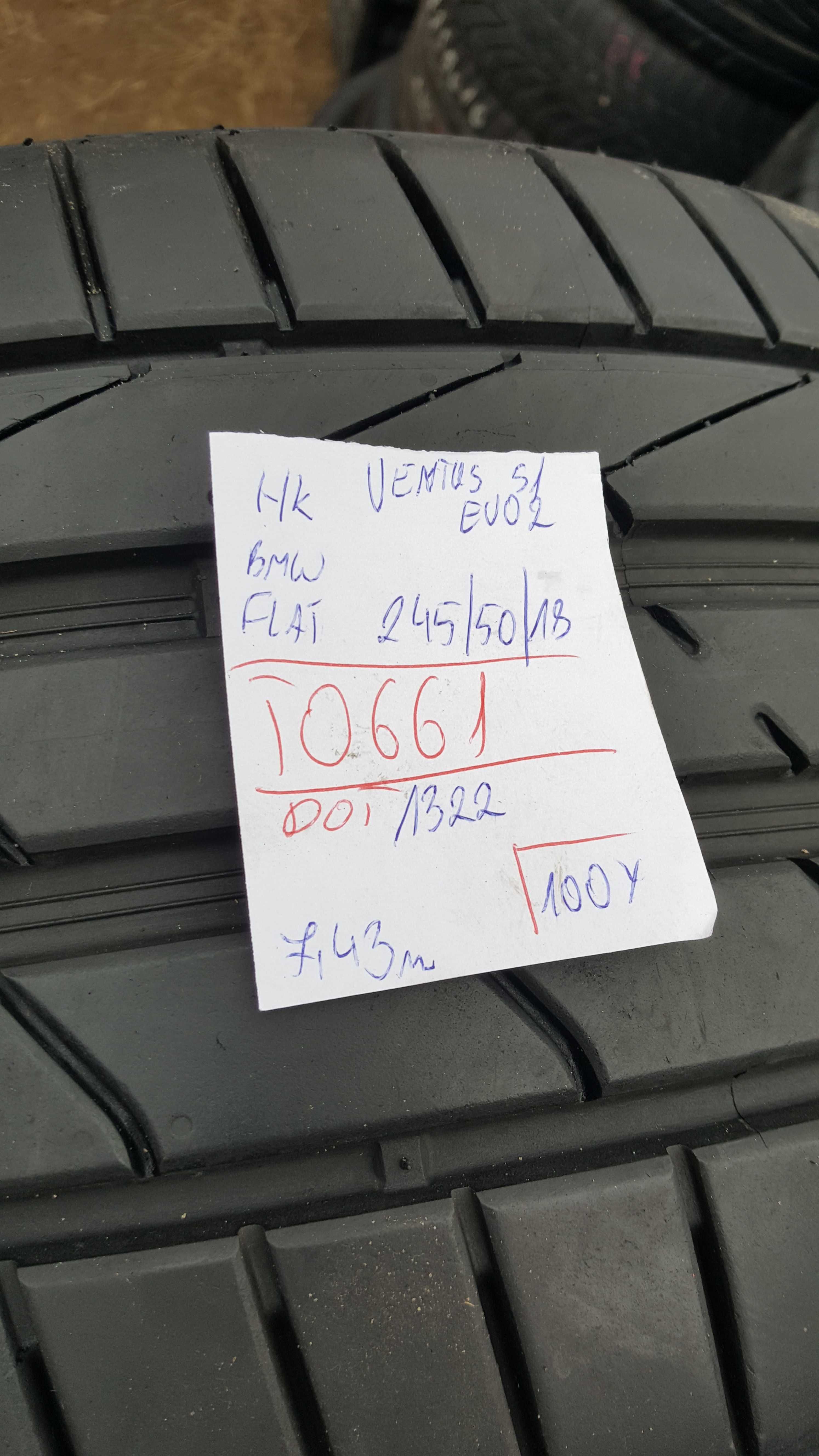 Hankook 245/50 r18 Ventus S1 EVO2 RSC /// 7,45mm!!! 2022r RunFlat