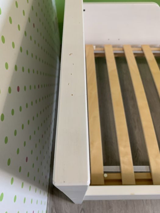 Łóżko dziecięce rozsuwane Ikea Sundvik +dno +materac sprężynowy Vyssa