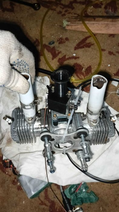 RCGF Stinger 70cc TWIN Двухтактный двигатель. Авиамоделирование