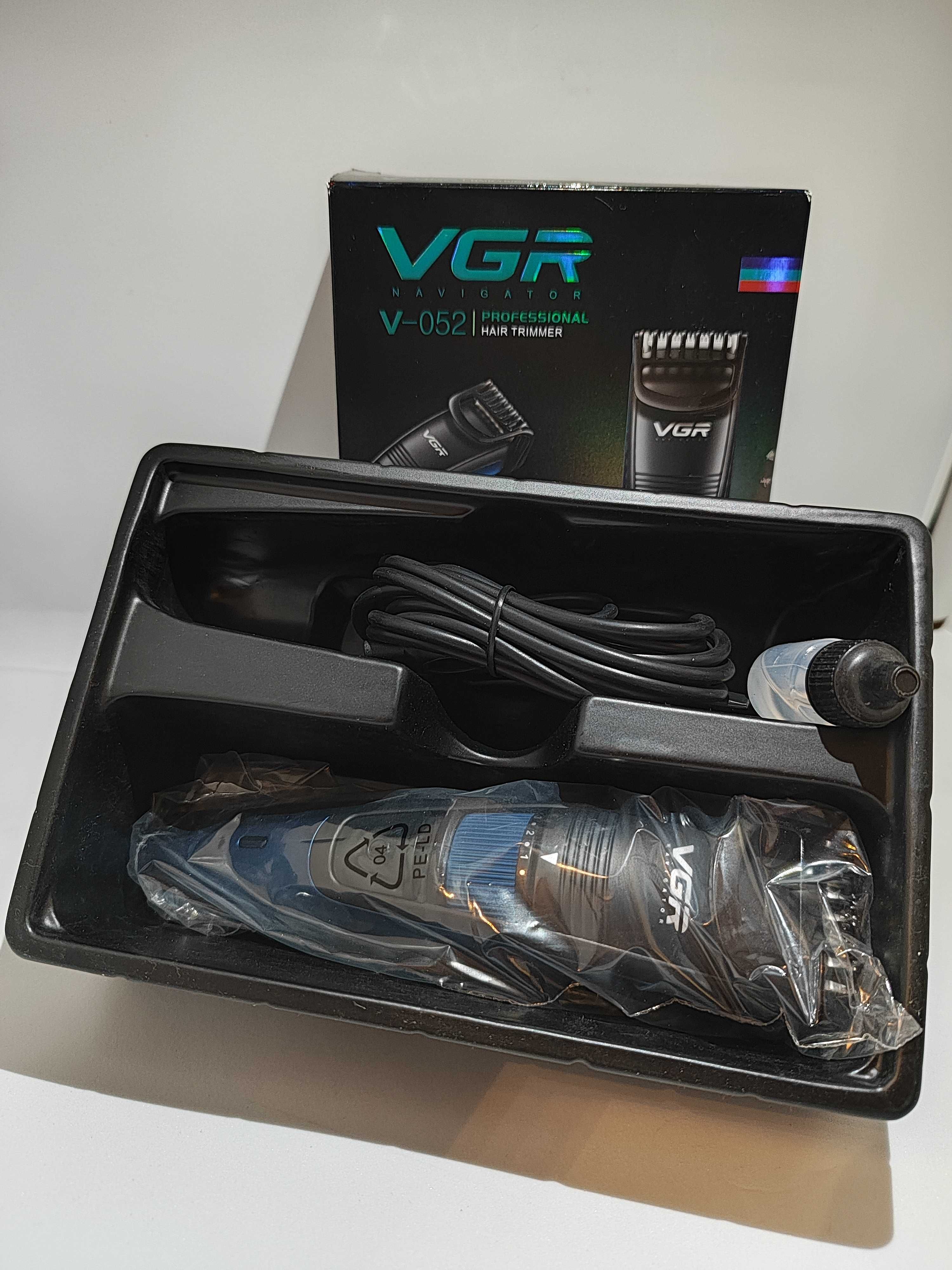 Триммер для стрижки волос и бороды VGR USB 5W Blue (V-052)