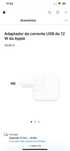 Apple Carregador adaptador de corrente iPad