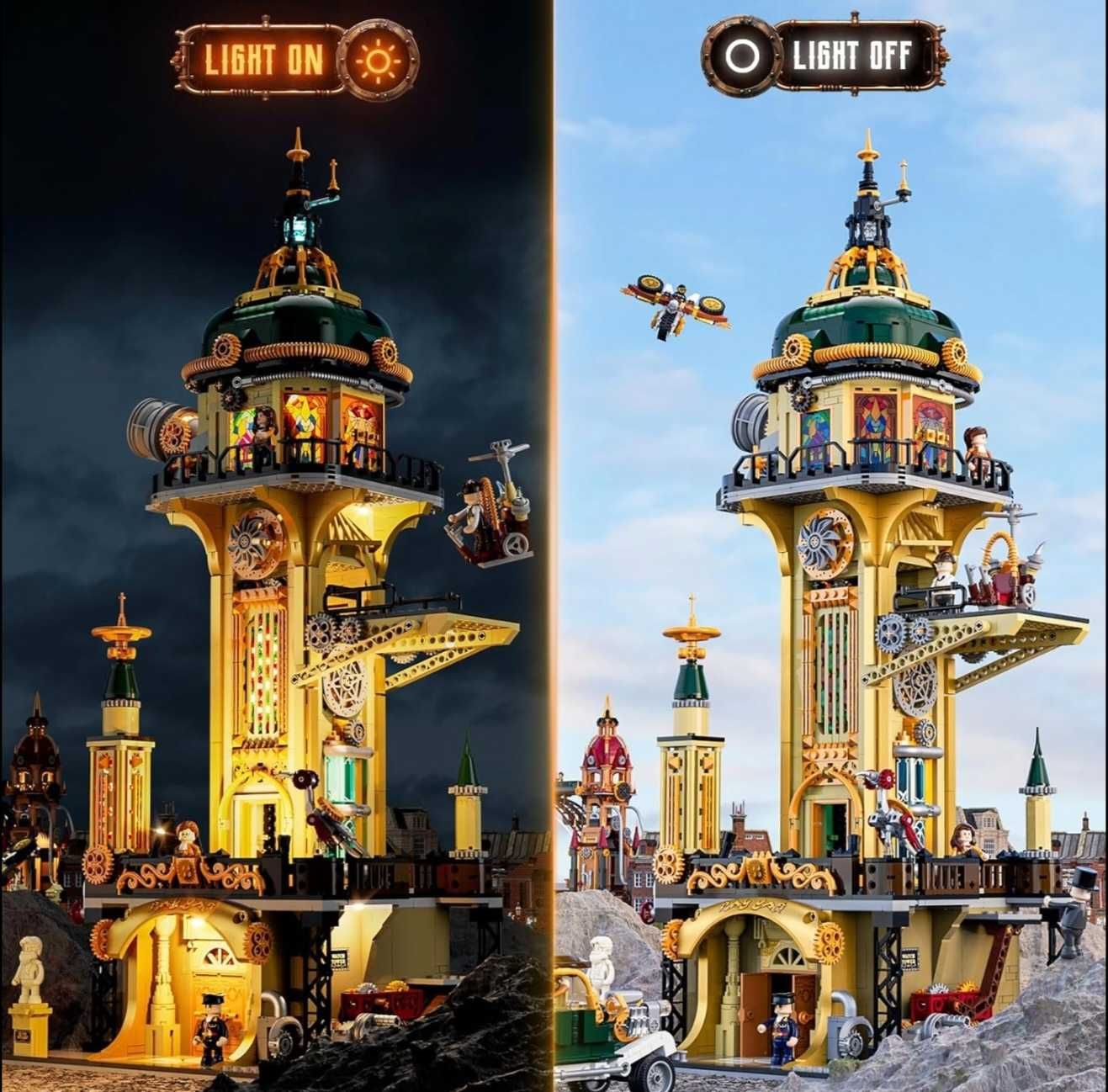 LEGO Com LED Steampunk Tower Lumibricks