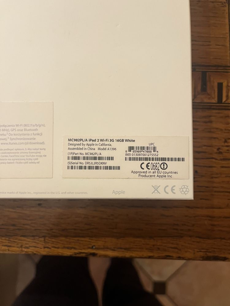 iPad 2 MC982PL/A Wi-Fi 3G 16GB White