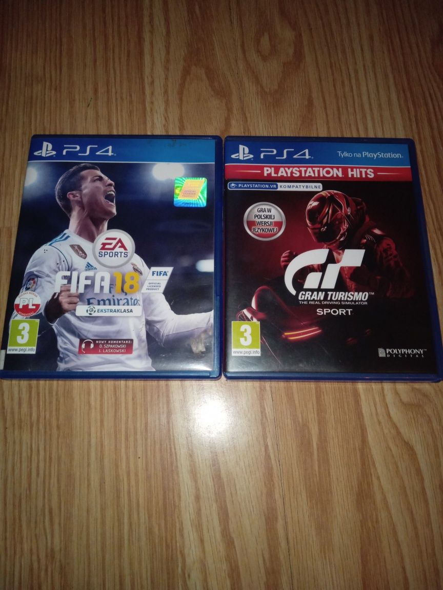 Gry ps4 granturismo i FIFA 18