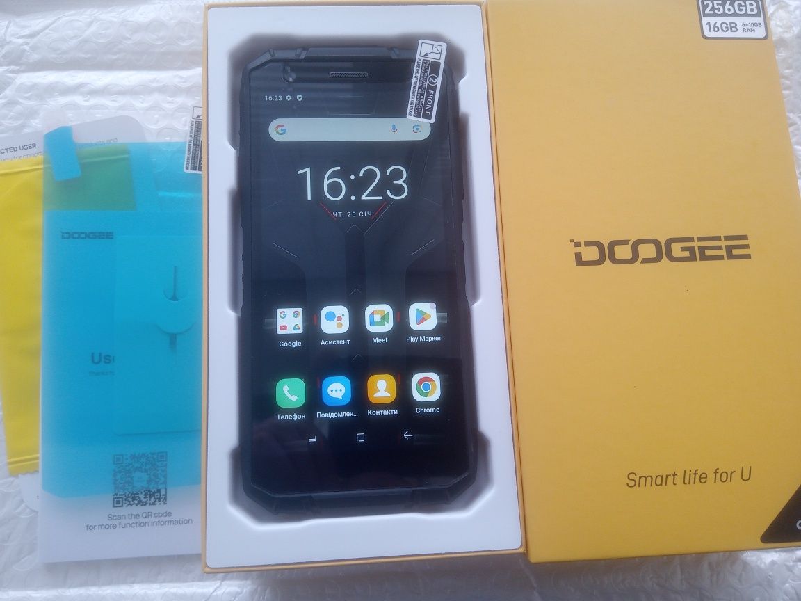 6+10/256GB захищений Android 13 NFC Doogee Смартфон, телефон