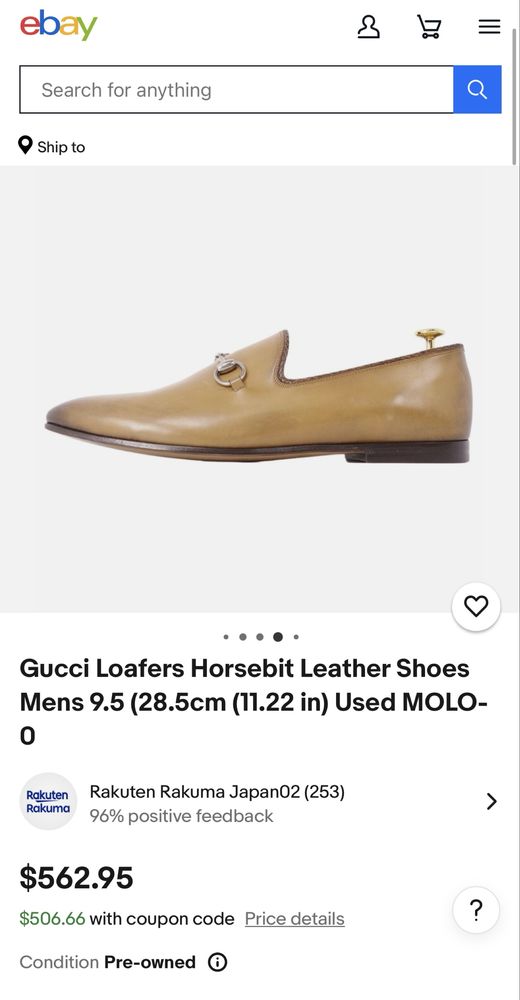 Gucci Horsebit Leather Loafers лоферы туфли