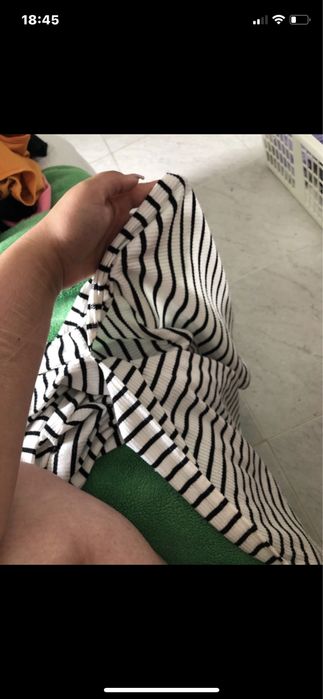 Vestido branco e preto da SHEIN