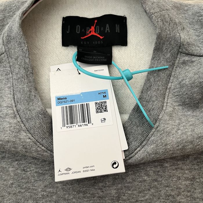 Світшот JORDAN essential fleece crew (DQ7521-091)