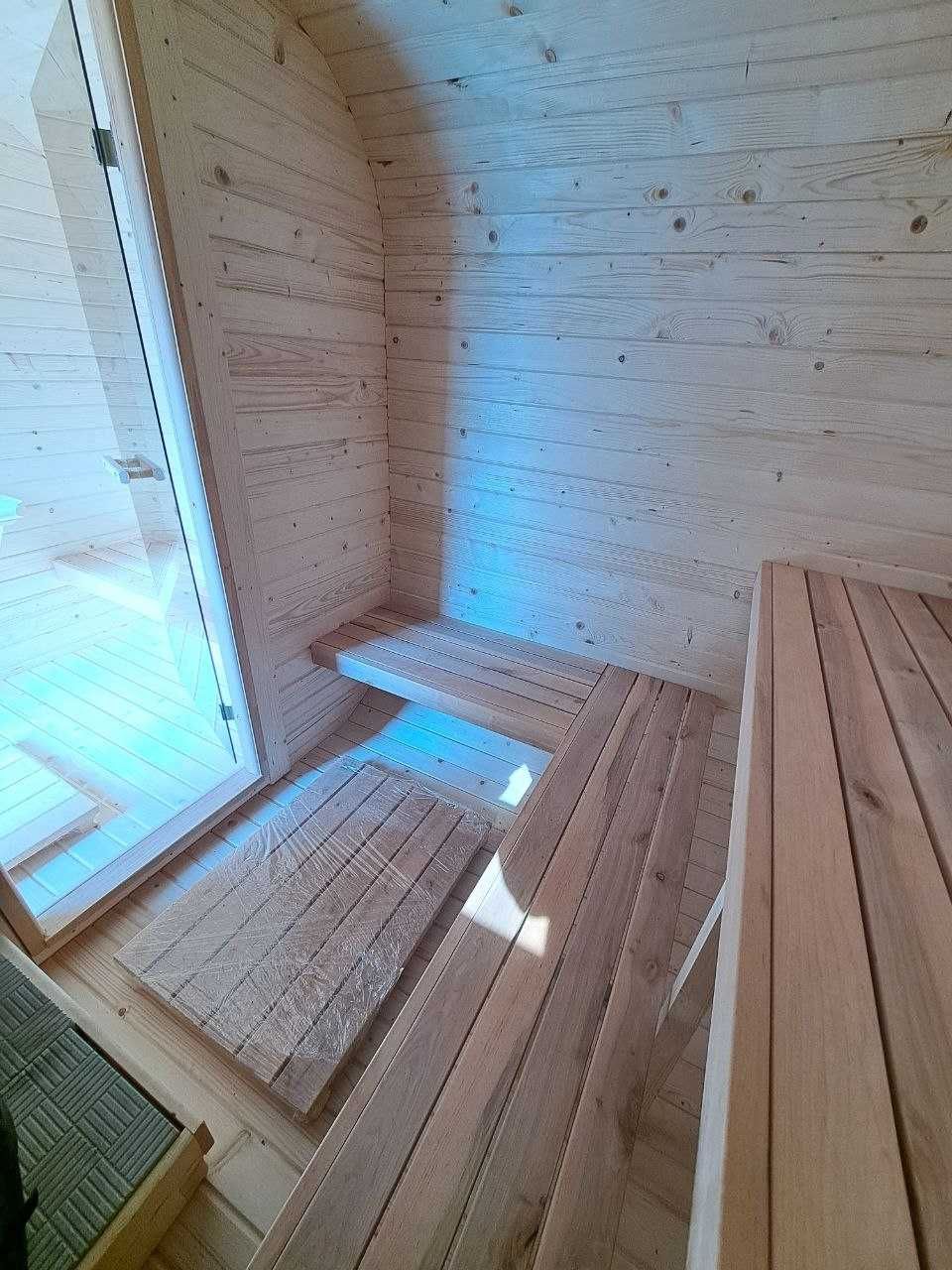 Sauna ogrodowa 3,5m Kwadro Cube 3,5m*2,2m*50mm GOTOWA DO URZYCIA