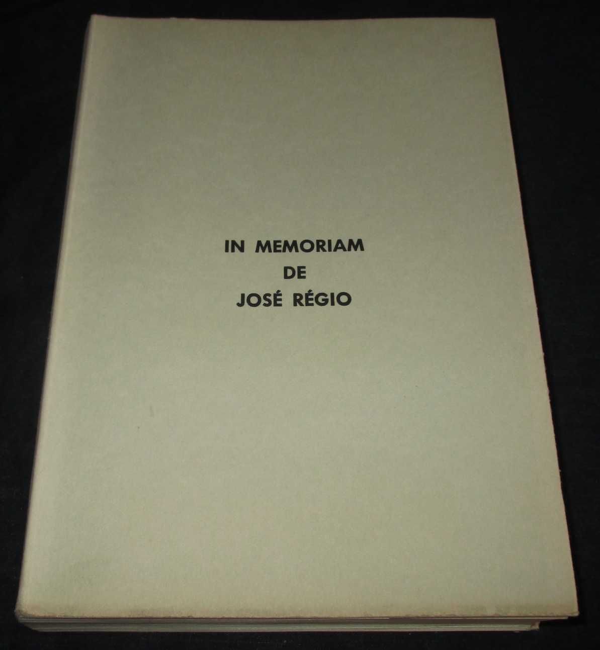 Livro In Memoriam de José Régio 1ª edição 1970