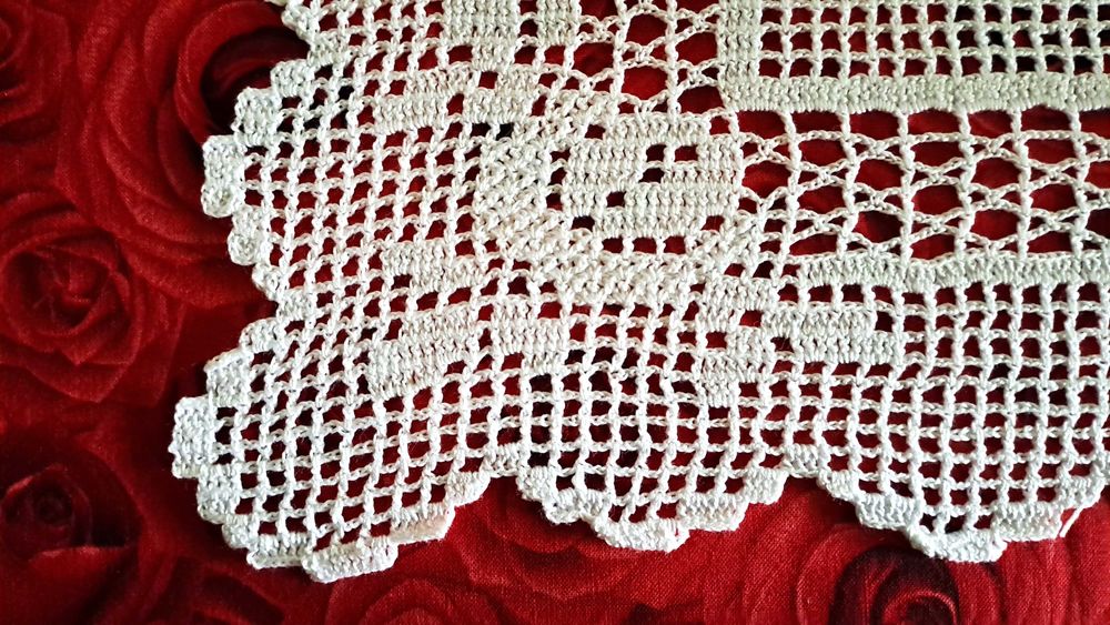 Três Naperons em croché