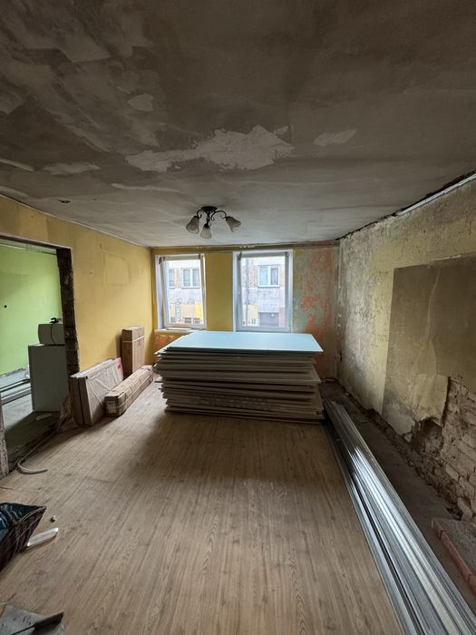 Sprzedam mieszkanie w Świdwinie na 1 pietrze z rozpoczetym remontem