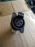Ficha XLR Fêmea Encastrar CLIFF para audio, DMX, Socket Plug
