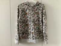 Sinsay szara rozpinana bluza z kapturem w motyle, r. M