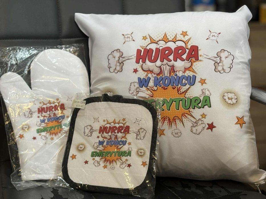 Zestaw prezentowy hura emerytura wszystko to co na zdjęciu