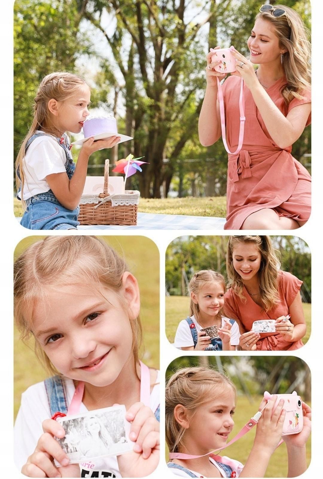 Aparat Natychmiastowy Polaroid Dla Dzieci Drukarka - Flaming