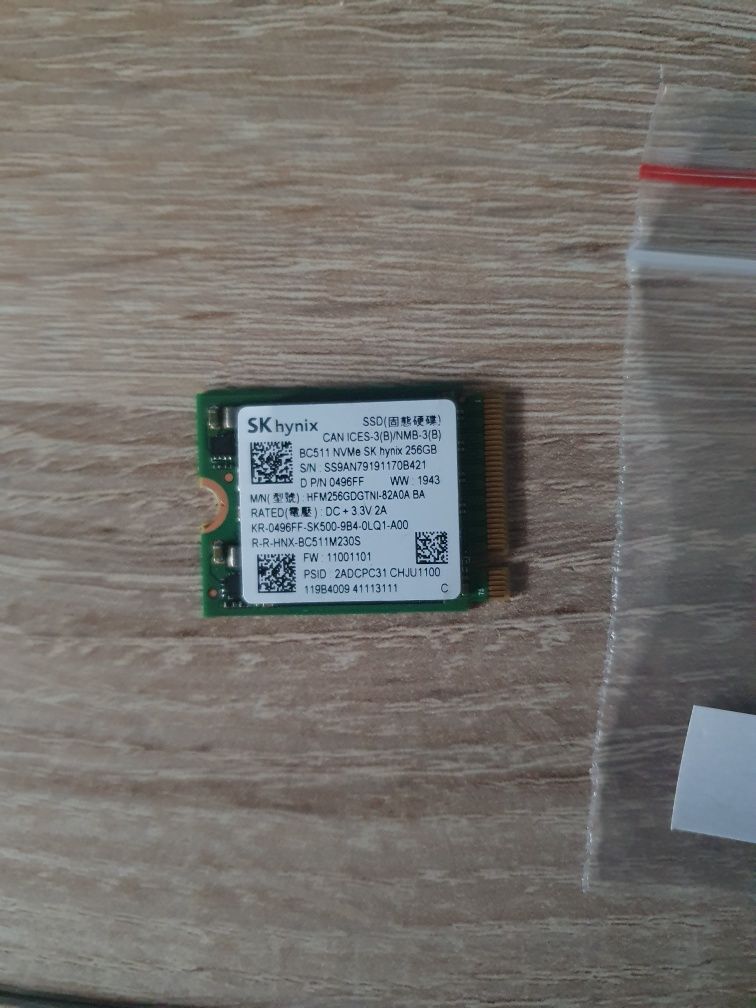 Sprzedam Dysk SSD 256GB M.2. NVMe