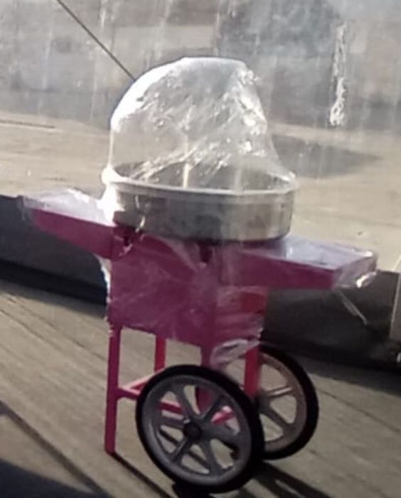 carrinho de pipocas e algodão doce