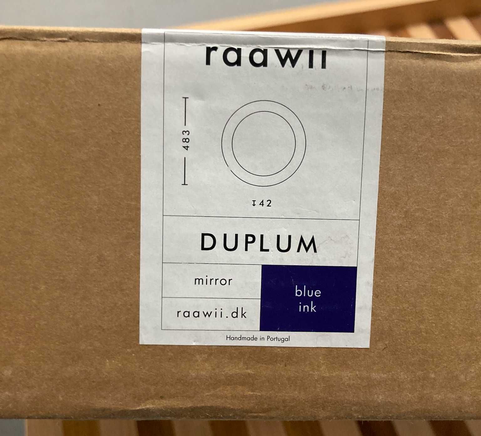 Espelho mural Duplum azul / Ø 48,3 cm - raawii