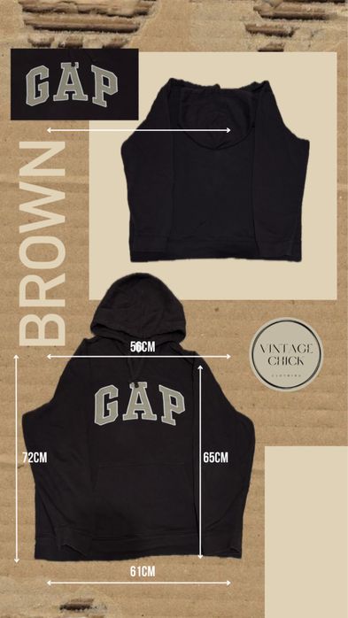 коричнева худі gap