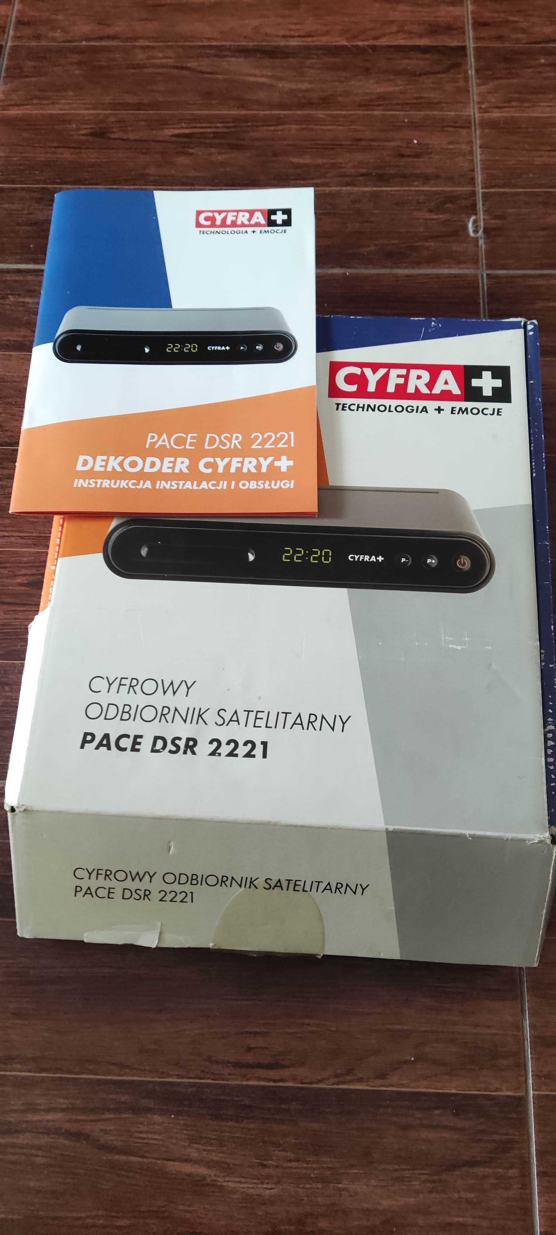 Dekoder Cyfra+ Cyfrowy odbiornik satelitarny pace dsr 2221