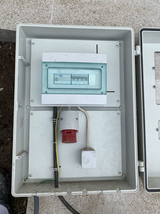 Quadro elétrico de obra