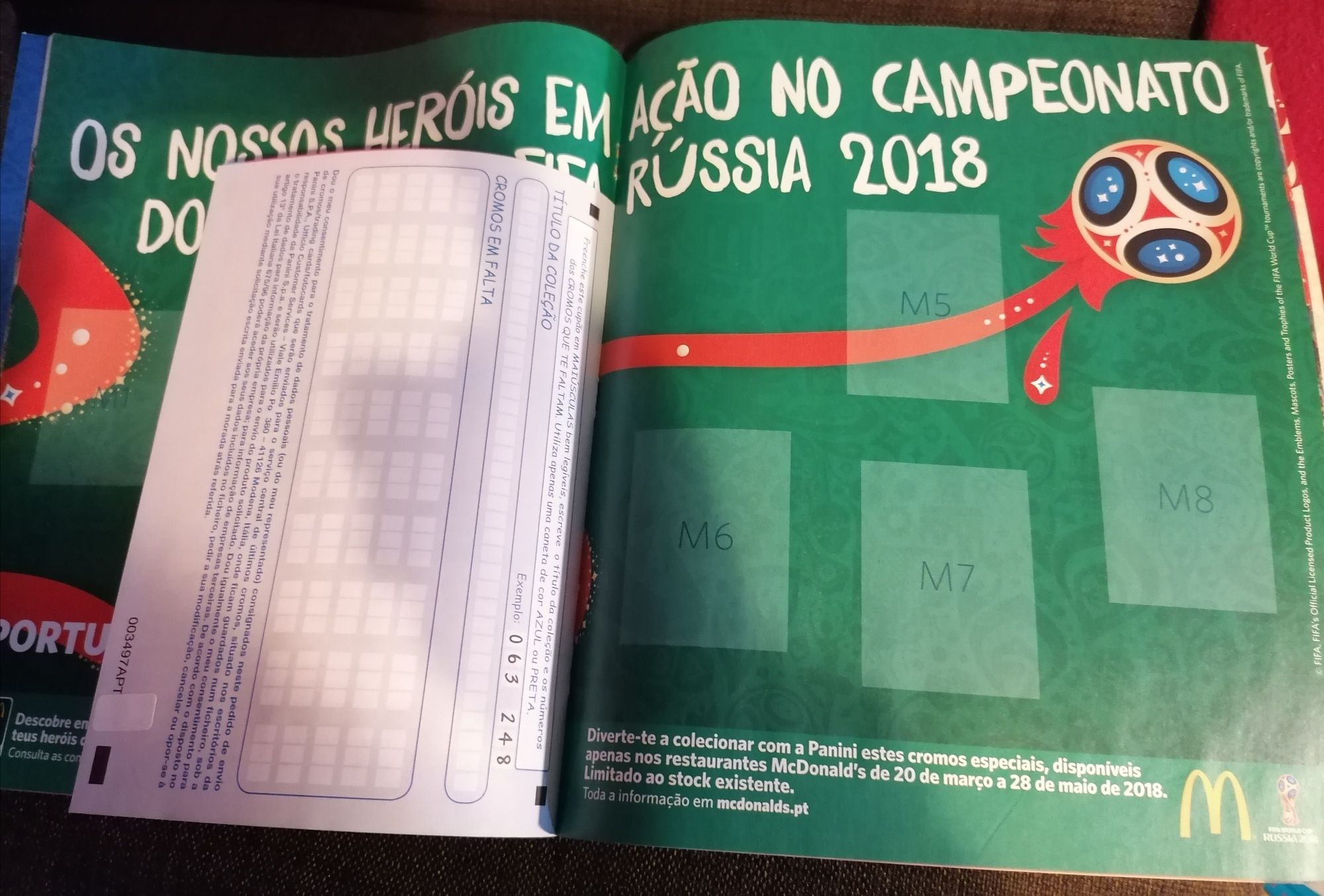 Cromos M (McDonald's) Russia 2018