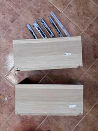 Conjunto de duas gavetas + calhas Besta | IKEA
