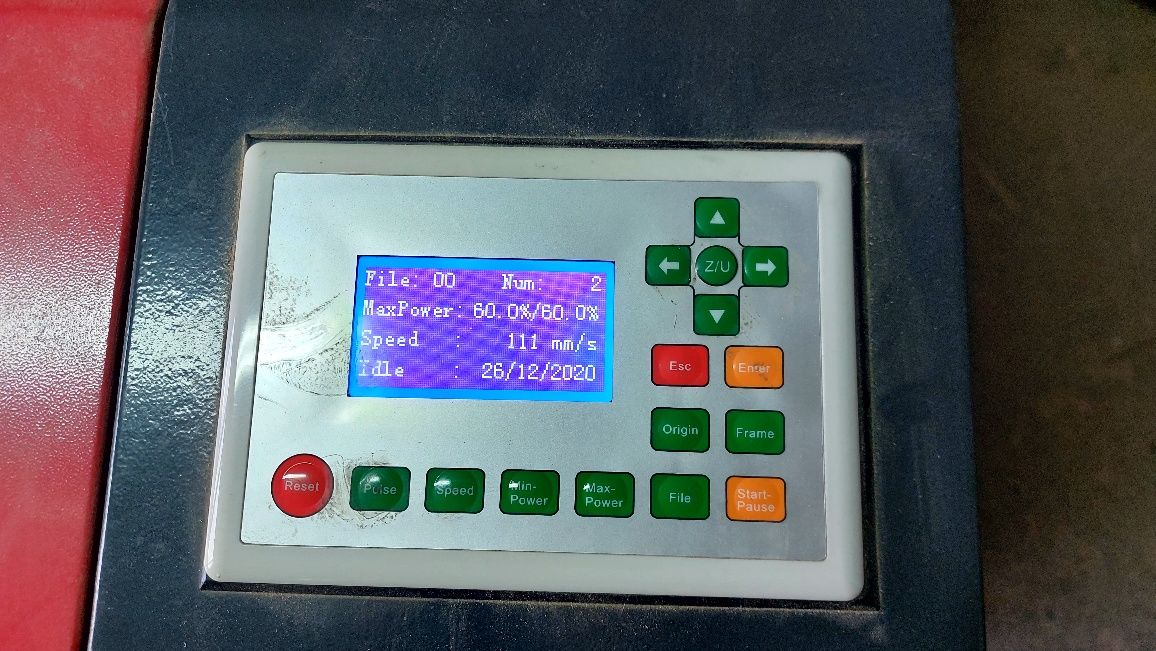 Лазерний станок  CO2 1390 потужністю 80 ват