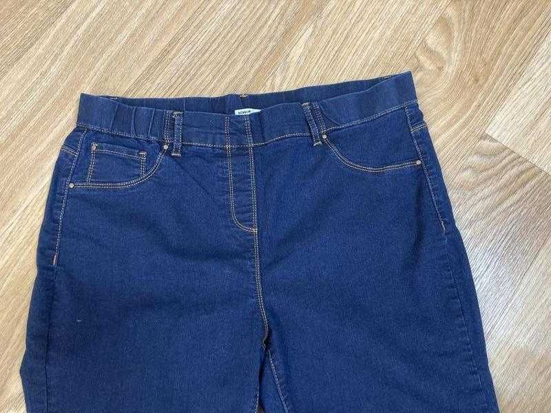 Женские джинсовые бриджи большого размера