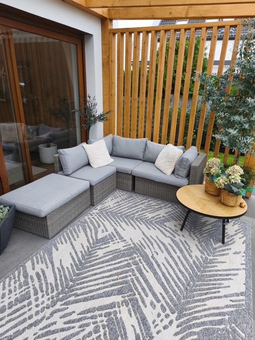 Komplet modułowy Olea technorattan narożnik wypoczynek  na taras OBI