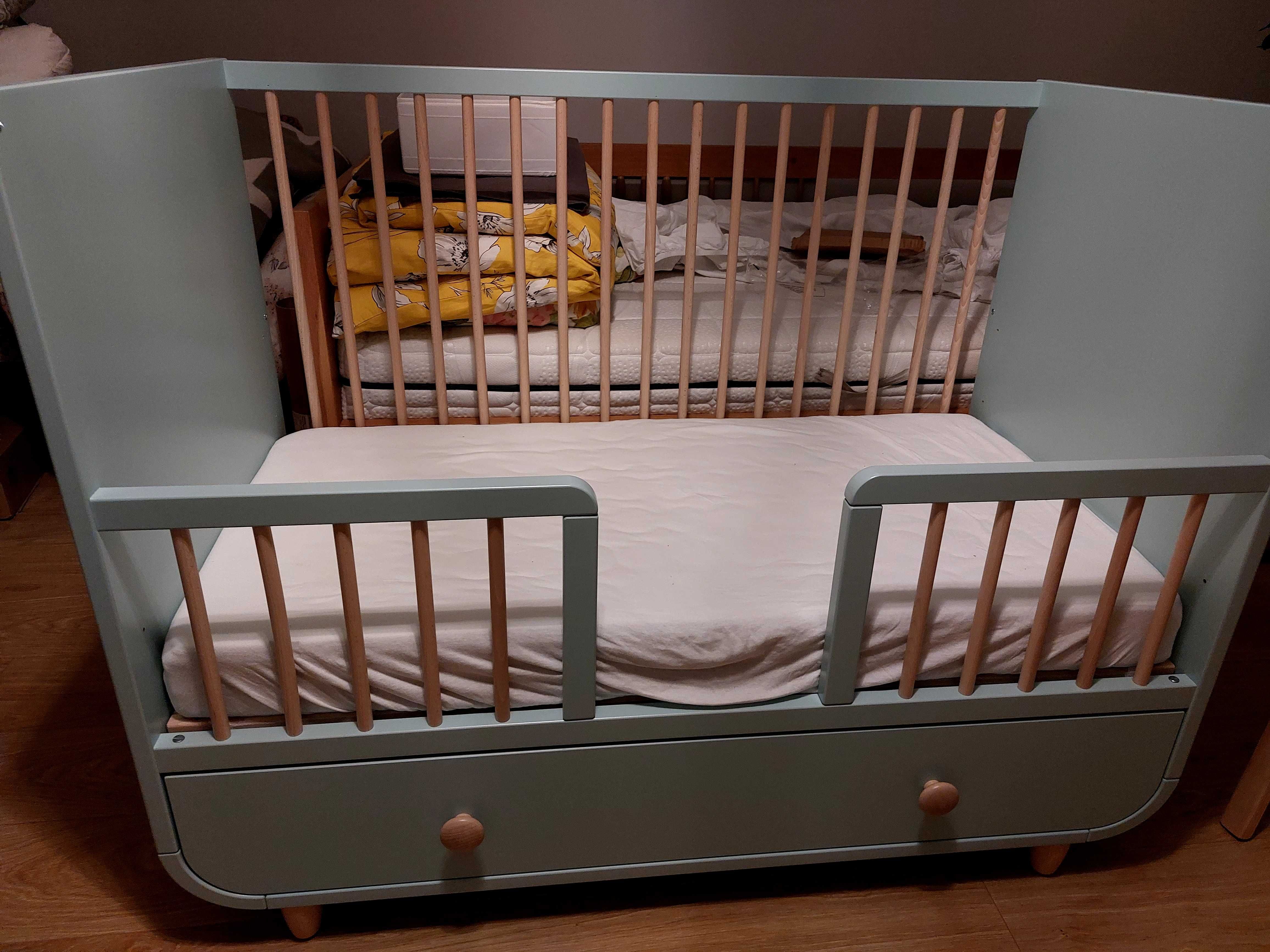 Łóżeczko turkus ikea MYLLRA