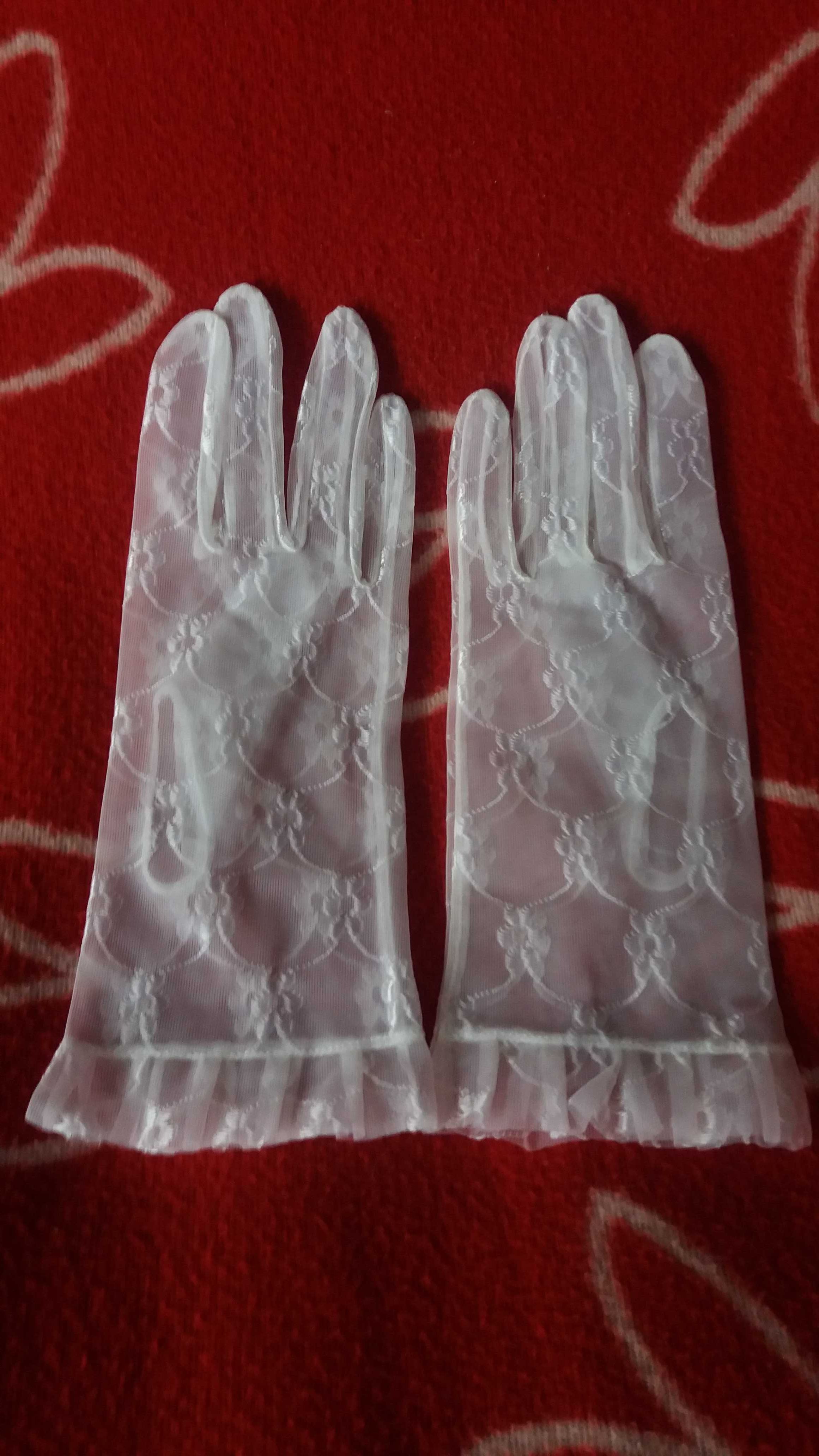 Rękawiczki romantyczne haft