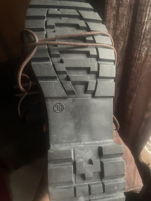 Ботфорти чоботи коричневі розмір 37-37,5