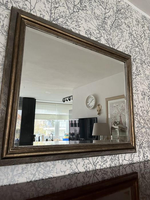 Lustro ścienne kryształowe