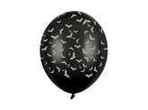 Balony 30 cm, Nietoperze, Pastel Black, 6 sztuk HALLOWEEN