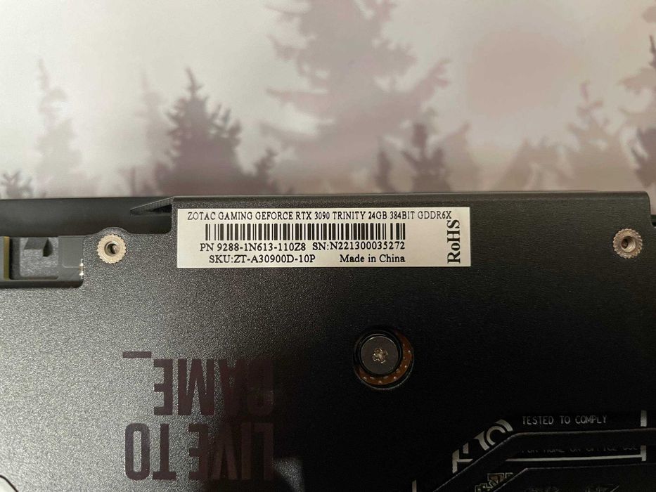 Відеокарта GeForce RTX 3090 Zotac Trinity 24 GB