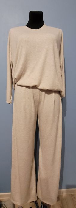 Komplet dzianinowy, spodnie i sweter, M/L